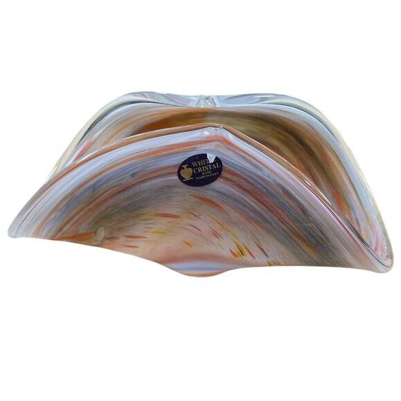 White Cristal Italy Murano Masters Hand Blown Art Sculpture Italian Glass EUC - Picture 2 of 6